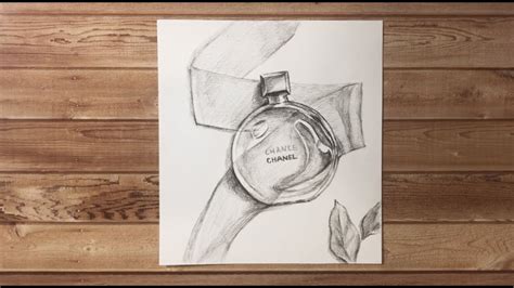 Simple way to draw a Chanel Perfume Bottle 